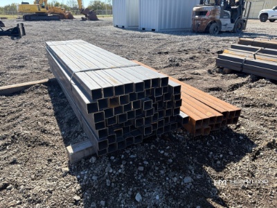 2 Bundles of Steel Square Tubing, Assorted Sizes, Incl. 2in x 2in 14 Ga