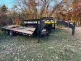 2015 BigTex 22GNHD Dual Tandem Gooseneck Dovetail Trailer