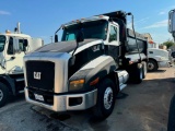2014 CAT CT660s 1/2 Round Dump Truck