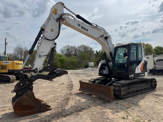 2020 Bobcat E145 Midsize Excavator W/ Pro Link Thumb, QC, Push Blade (Low Hours)