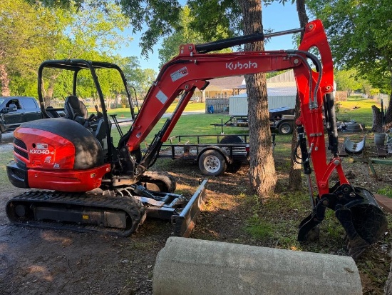 2022 or 2023 Kubota KX040-4 Excavator OROPS w/ 4 way Blade/ Thumb
