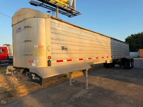 2015 Travis S/76 39 FT T/A Aluminum Frameless End Dump Trailer