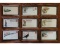 Interesting and high quality display of nine advertising envelopes.
