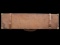 VERY RARE ORIGINAL OAK AND LEATHER CASE FOR A 36 INCH BARREL 8 GAUGE SHOTGUN WITH ORIGINAL WESTLEY R