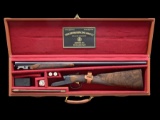 WINCHESTER MODEL 21 20 GAUGE FLAT SIDE CUSTOM GRADE ENGRAVED BY ANGELO BEE WITH CASE AND ACC