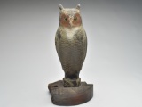 Owl decoy, Herter's Company, Waseca, Minnesota, 2nd quarter 20th century.