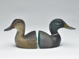 Pair of mallard bookends, Ward Brothers, Crisfield, Maryland.