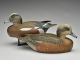Matched pair of widgeon, John McLoughlin, Bordentown, New Jersey.