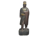 Hand carved cigar store Indian trade sign, circa 1875.