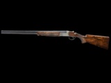 FANTASTIC TOMASONI GAME SCENE ENGRAVED PERUGINI AND VISINI 20 GAUGE GAME GUN WITH CASE