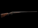 EARLY HIGH GRADE 20 GAUGE SIDE BY SIDE SHOTGUN BY J. HASCHH OF HUNGARY WITH GOLD INLAYS