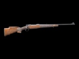 CUSTOM STOCKED WINCHESTER PRE-64 MODEL 70 FEATHERWEIGHT BOLT ACTION RIFLE.