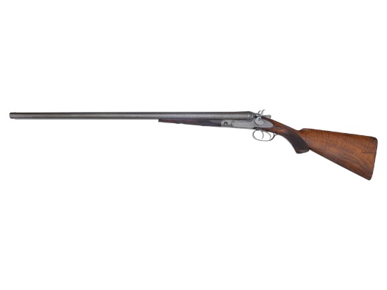 DESIRABLE PARKER C GRADE HAMMER GUN WITH ORIGINAL BERNARD DAMASCUS BARRELS