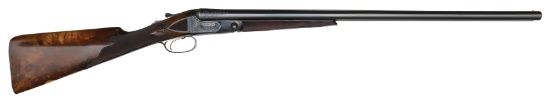 VERY RARE LIGHTWEIGHT PARKER AAHE 12 GAUGE GAME GUN WITH CASE.