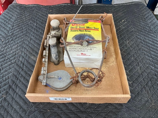 Mole traps & conabear trap