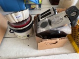Crockpot, fryer, toaster & misc.