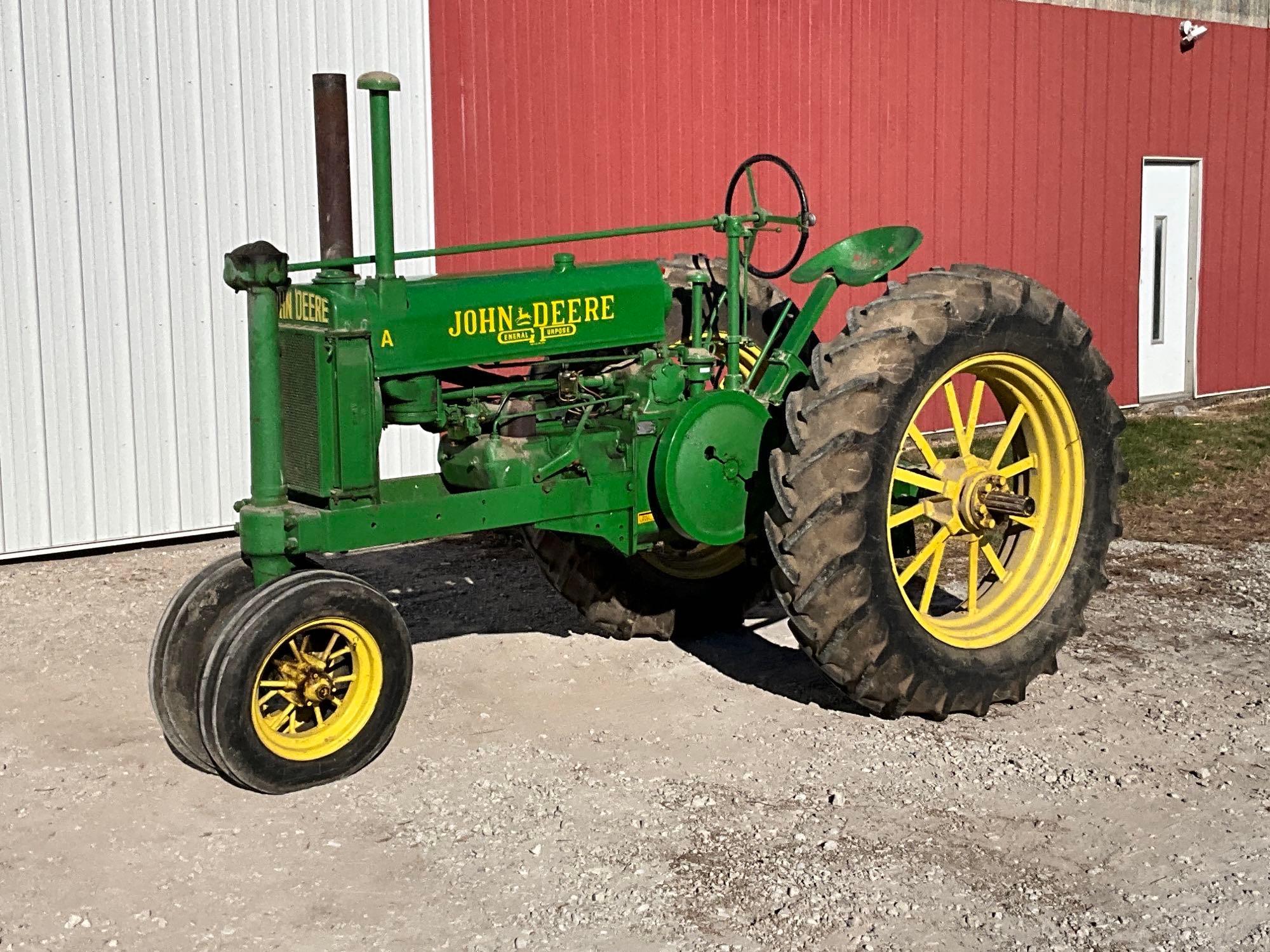 1937 John Deere A 2wd gas tractor | Proxibid