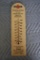 VINTAGE WOODEN ADVERTISING THERMOMETER