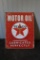 METAL TEXACO MOTOR OIL SIGN