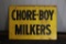 METAL CHORE BOY MILKERS SIGN