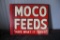 MOCO FEEDS DOUBLE SIDED METAL SIGN