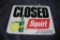 SQUIRT DOUBLE SIDED PLASTIC SIGN