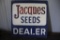 JACQUES SEEDS DOUBLE SIDED METAL SIGN