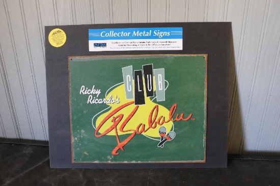 COLLECTOR METAL RICKY RICARDO'S CLUB