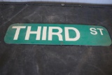 METAL DOUBLE SIDED THIRD ST SIGN
