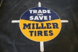 METAL MILLER TIRES SIGN