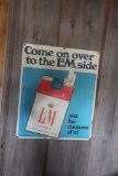 METAL L&M TOBACCO SIGN