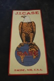 METAL J.I CASE SIGN