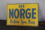 METAL NORGE SIGN