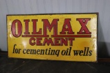 METAL OILMAX CEMENT SIGN