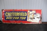 METAL CHESTERFIELD TOBACCO SIGN