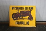 METAL MCCORMICK-DEERING FARMALL SIGN