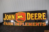 JOHN DEERE FARM IMPLEMENTS METAL SIGN