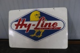 HY-LINE DOUBLE SIDED METAL SIGN