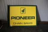 PIONEER DOUBLE SIDED METAL SIGN