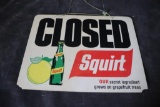 SQUIRT DOUBLE SIDED PLASTIC SIGN
