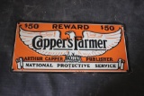 CAPPERS FARMER METAL SIGN