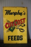 MURPHY'S FEEDS METAL SIGN