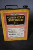 MCCORMICK-DEERING CREAM SEPARATOR OIL METAL OIL CAN