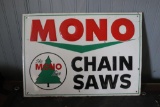 MONO CHAINSAWS METAL SIGN