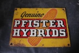 PFISTER HYBRIDS METAL SIGN