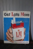 L&M TOBACCO METAL SIGN