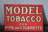 MODEL TOBACCO METAL SIGN
