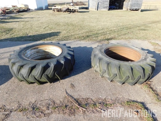 16.9-34 tires mounted on 34in. rims