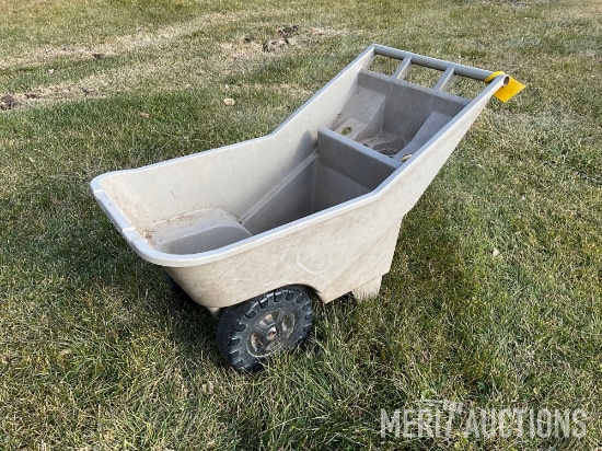 Poly 2-wheel lawn cart
