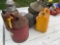 Quantity of gas cans & funnels